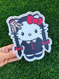 3d hello Kitty Wednesday Addams tray ￼
