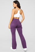 Purple wide leggings