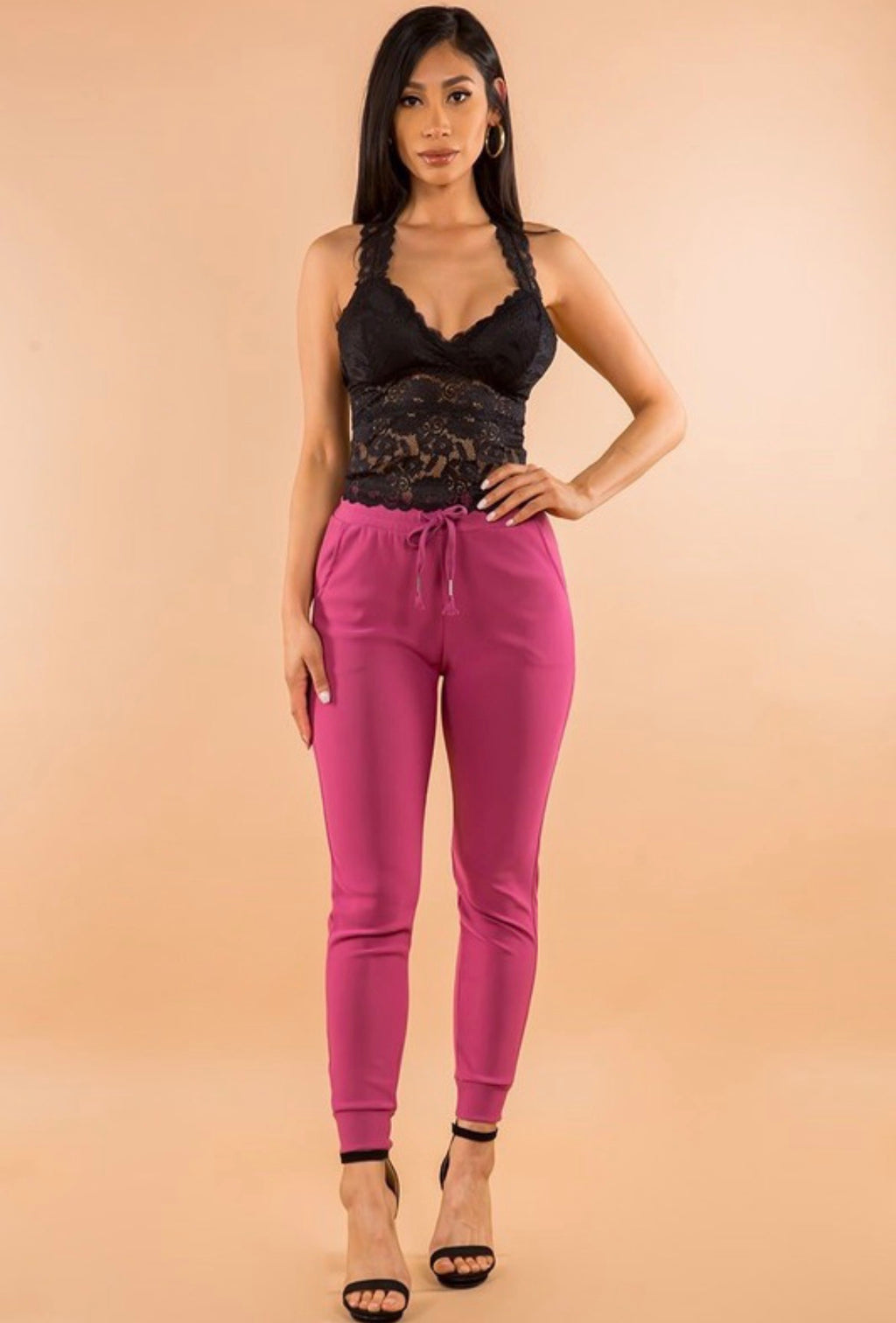 Dark Mauve Joggers