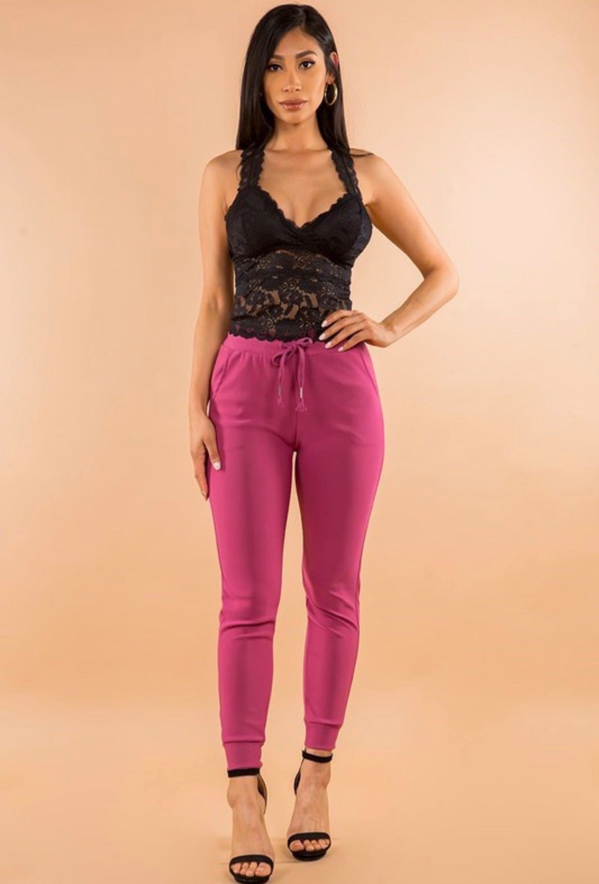 Dark Mauve Joggers