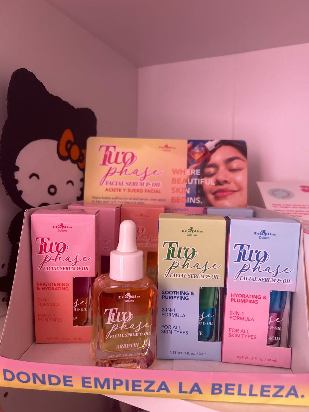 Italian deluxe, two phase facial serum and oil