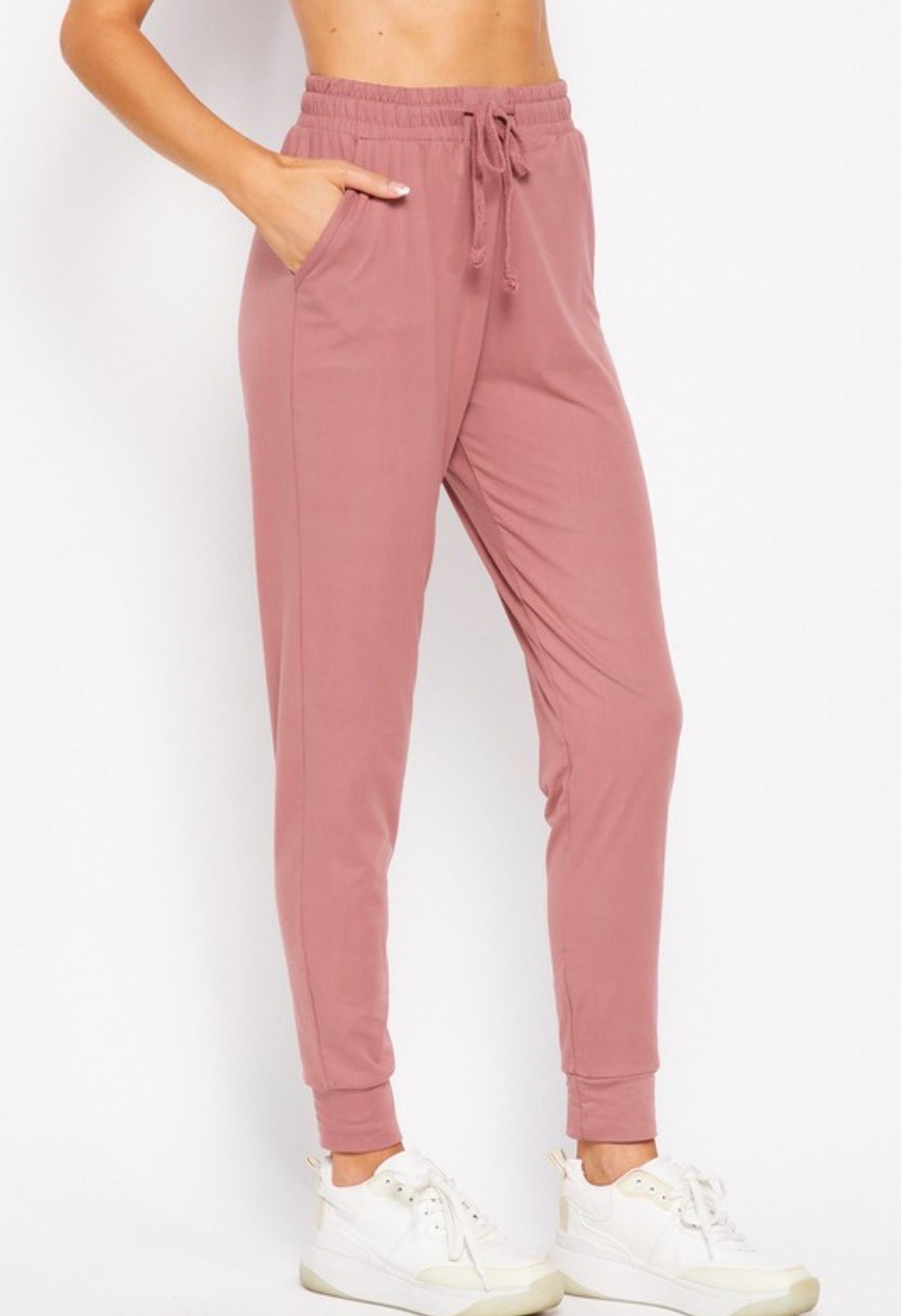 Plus Size Mauve Joggers